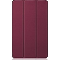 Samsung Galaxy Tab A7 10.4 Case 2020 SM-T500/T505/T507 -Red Wine Color- Slim Thin Leather Case Book cover με πίσω κάλυμμα σιλικόνης Διάφανο OEM